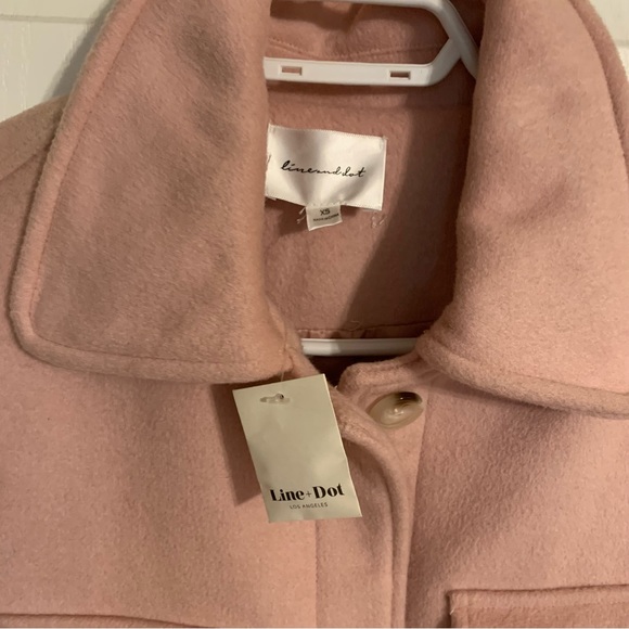 Line and dot NWT mid length fleece jacket - Picture 7 of 8